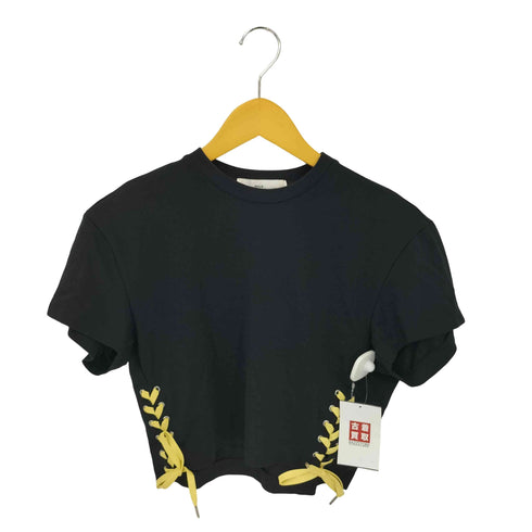 トーガプルラ TOGA PULLA リボンジャージートップス クロップドTシャツ レディース JPN:36